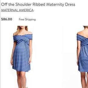 Off-shoulder Nordstrom MATERNITY/NURSING casual